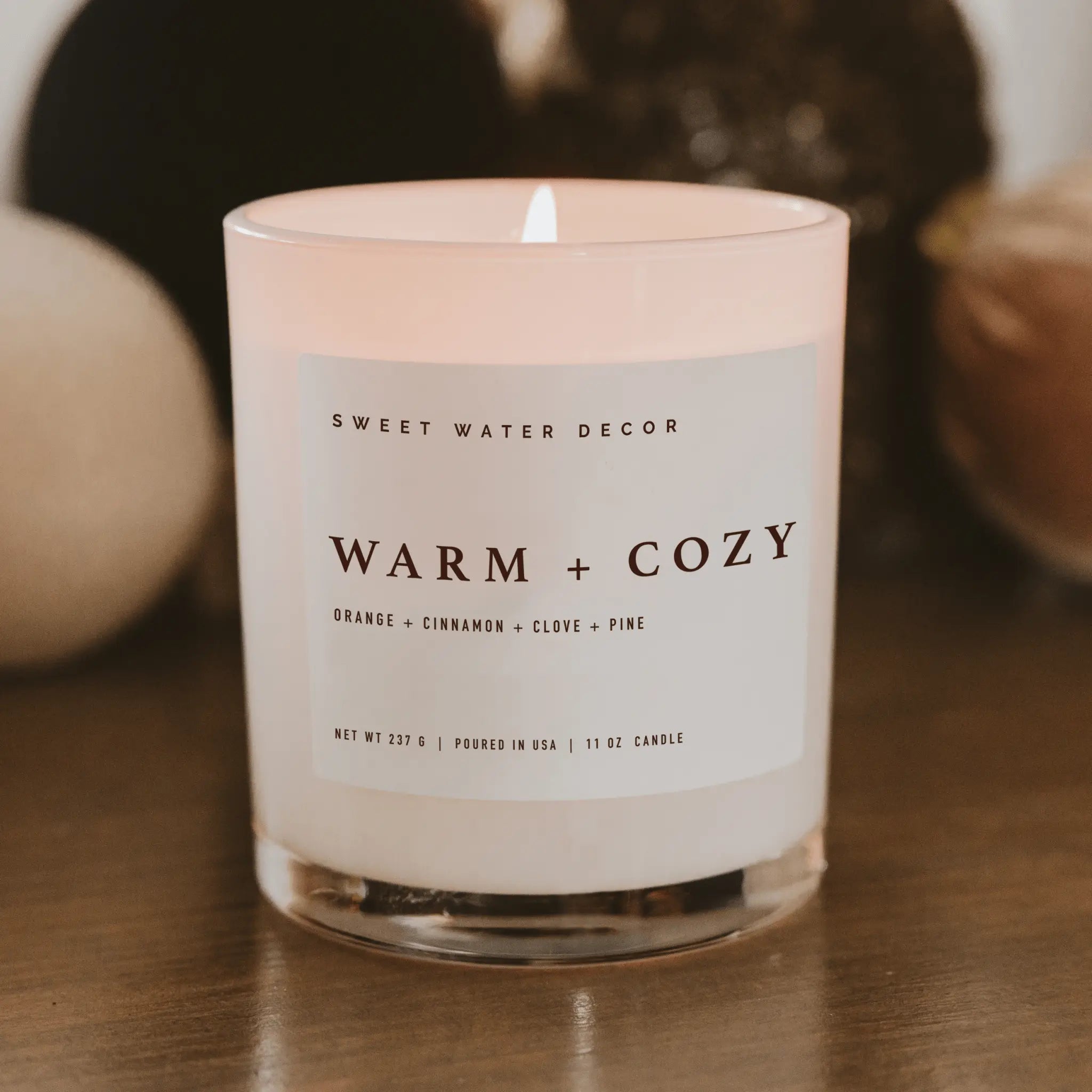 Rose & Lee Co Warm and Cozy Soy Candle, 11 oz Candles