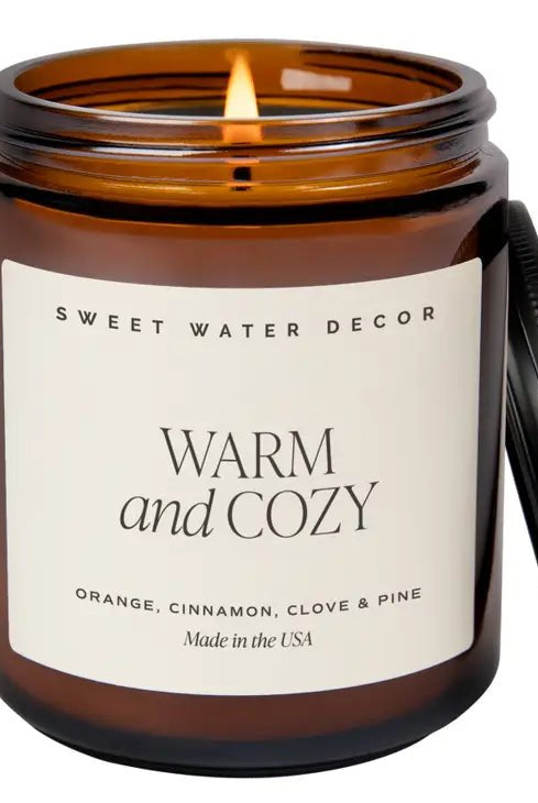 Rose & Lee Co Warm and Cozy Soy Candle, 9 oz Candles