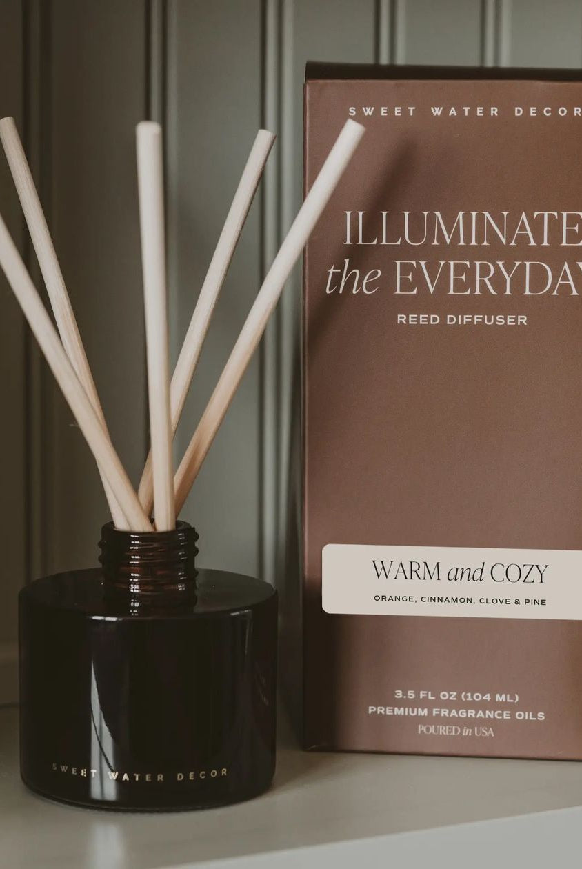 Rose & Lee Co Reed Diffuser, Warm and Cozy Candles