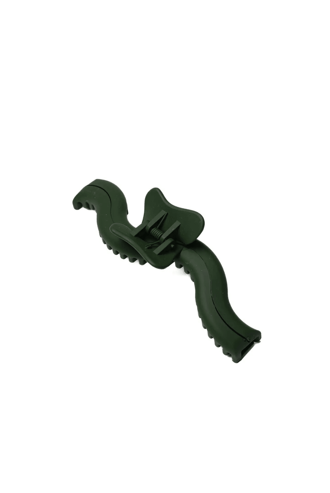Rose & Lee Co Large Wavy Hold Everything Claw Clip, Evergreen Hair
