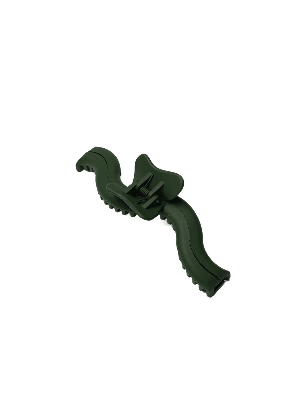 Rose & Lee Co Large Wavy Hold Everything Claw Clip, Evergreen Hair