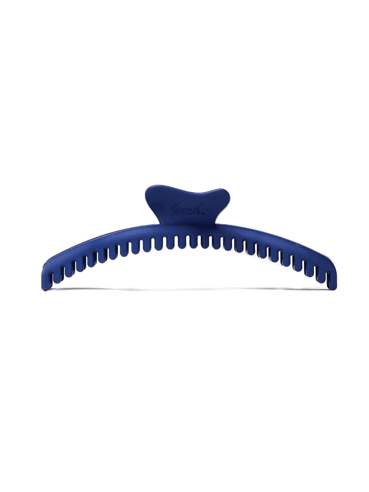 Rose & Lee Co Large Wavy Hold Everything Claw Clip, Navy Blue Hair
