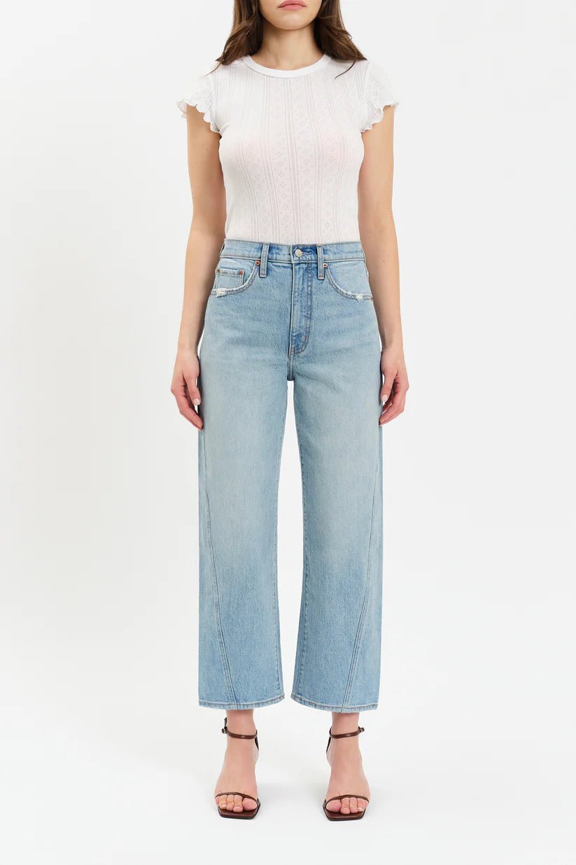 Rose & Lee Co Westward Barrel Jeans, Pulse Denim