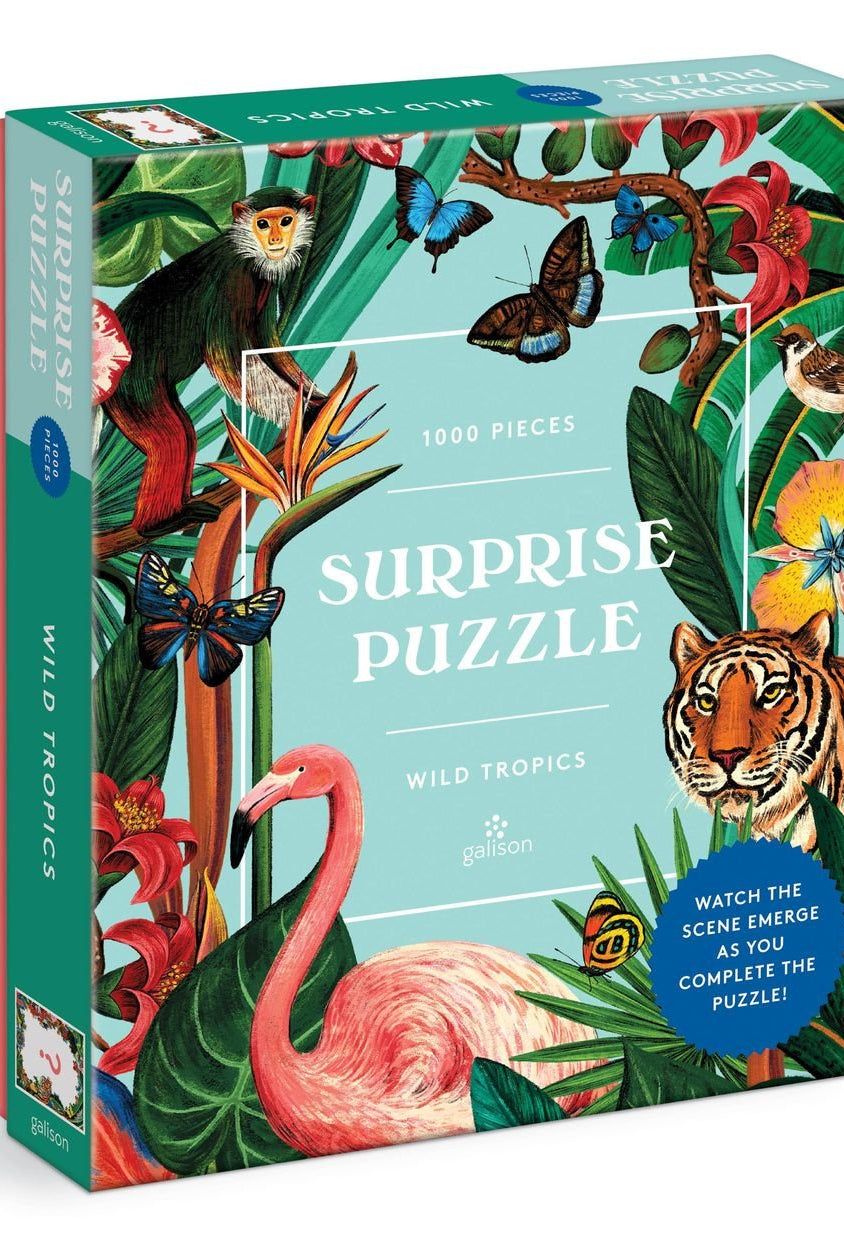 Rose & Lee Co 1000 Piece Surprise Puzzle, Wild Tropics Home & Gifts