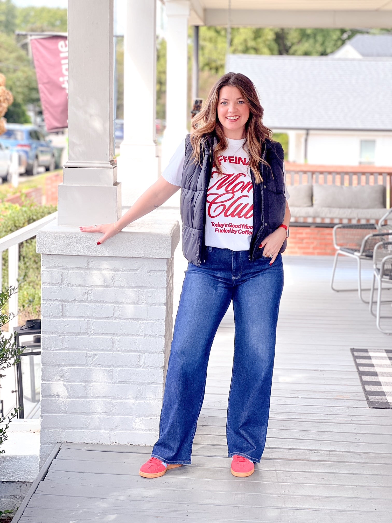 Black Hooded Puffer Vest