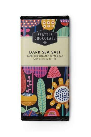 Dark Sea Salt Truffle Bar - Rose & Lee Co