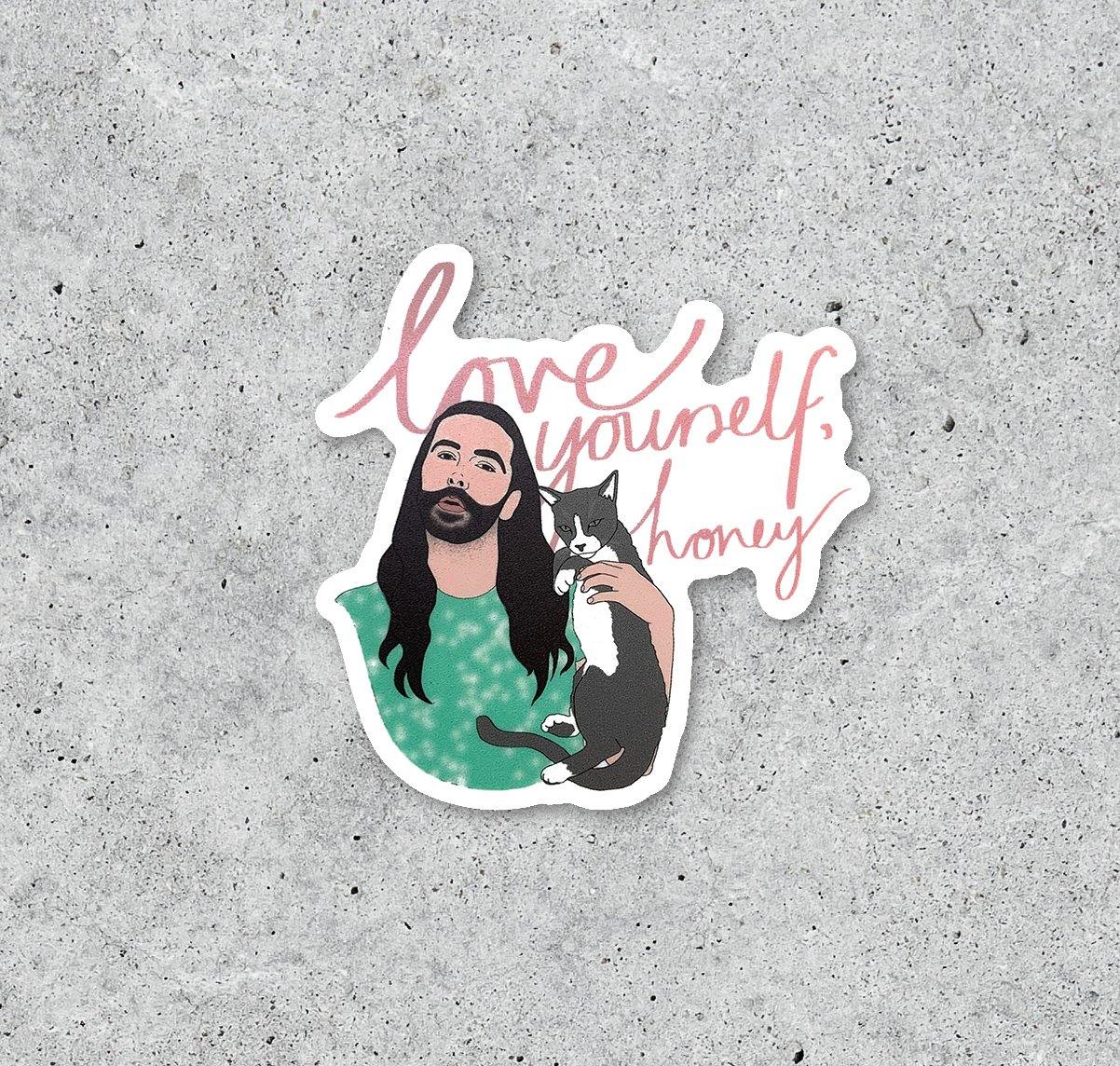 Rose & Lee Co JVN Love Yourself Honey Sticker Home & Gifts