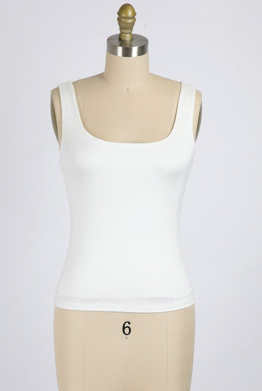 Rose & Lee Co Layer Tank, Ivory Tanks