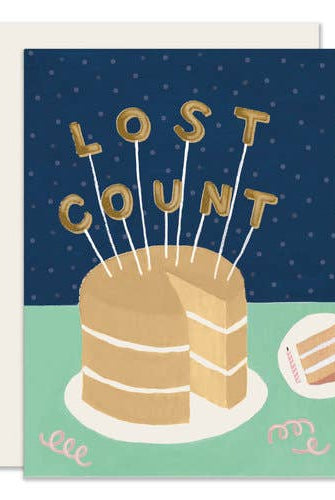Rose & Lee Co Lost Count Birthday Card Stationery
