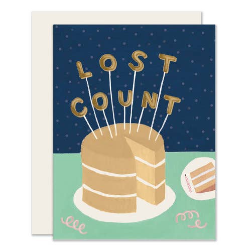 Rose & Lee Co Lost Count Birthday Card Stationery