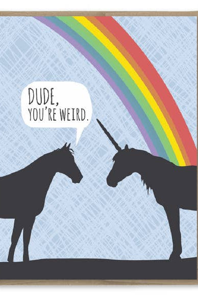 Rose & Lee Co Unicorn Weird Birthday Card Stationery