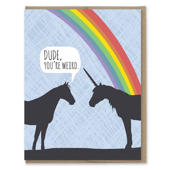 Rose & Lee Co Unicorn Weird Birthday Card Stationery