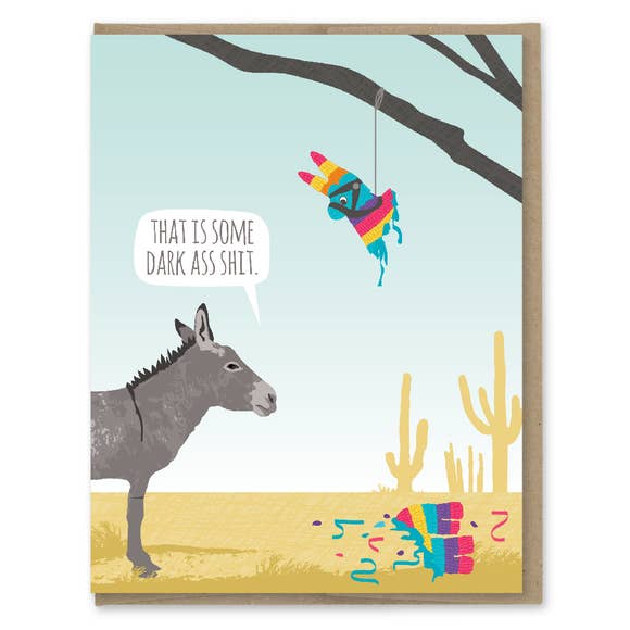 Rose & Lee Co Donkey Pinata Birthday Card Stationery