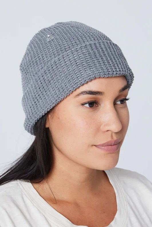 Rose & Lee Co Waffle Knit Beanie, Grey unknown