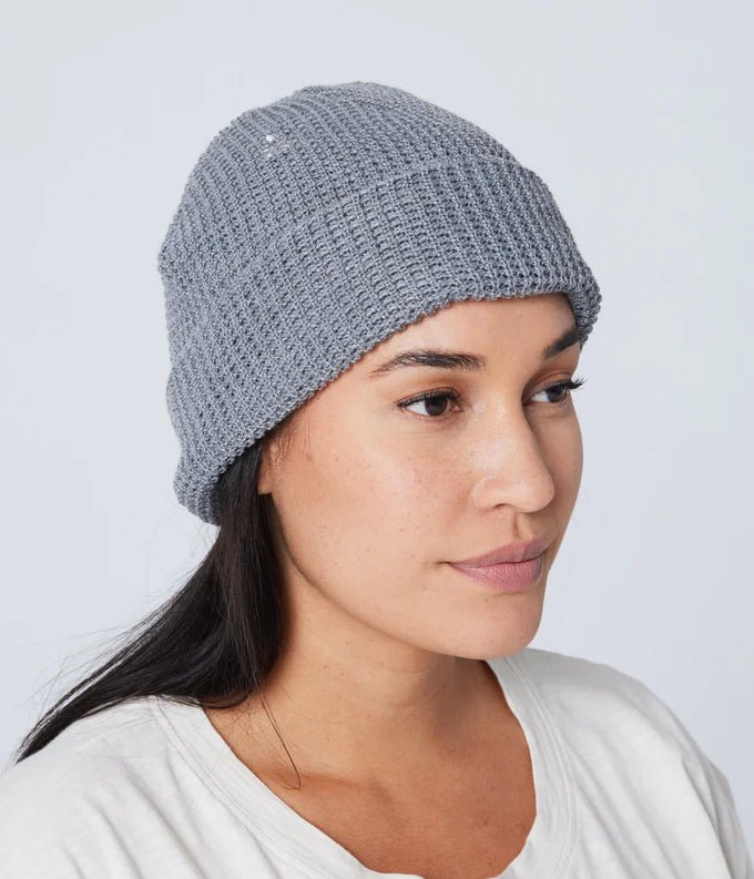 Rose & Lee Co Waffle Knit Beanie, Grey unknown