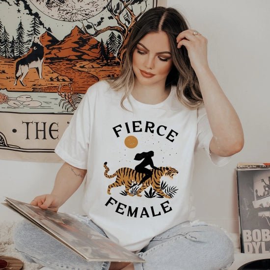 Rose & Lee Co Fierce Female Tee Shirt Short Sleeve