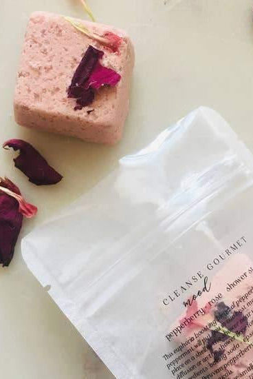 Rose & Lee Co Mood Shower Steamers, Pepperberry + Rose Bath & Body