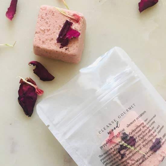 Rose & Lee Co Mood Shower Steamers, Pepperberry + Rose Bath & Body