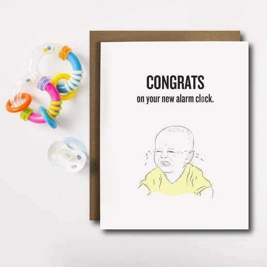 Baby Alarm Clock Card - Rose & Lee Co