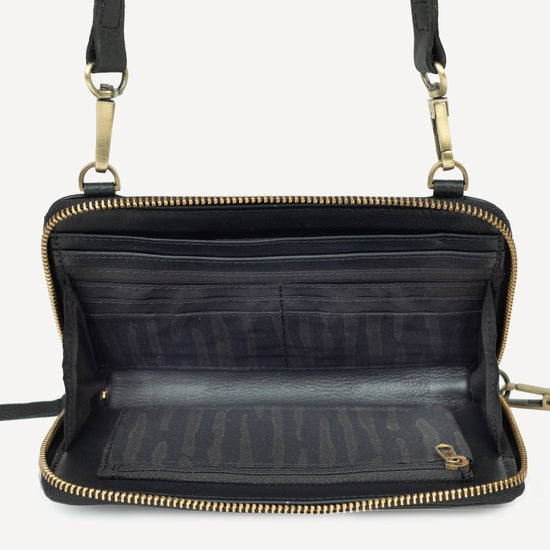 Joyn black crossbody wallet Raleigh ethical boutique