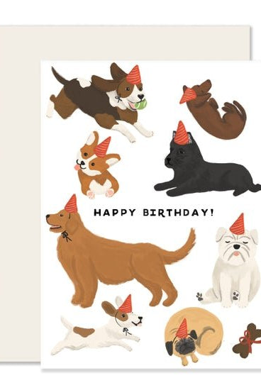 Rose & Lee Co Dogs Birthday Card Home & Gifts