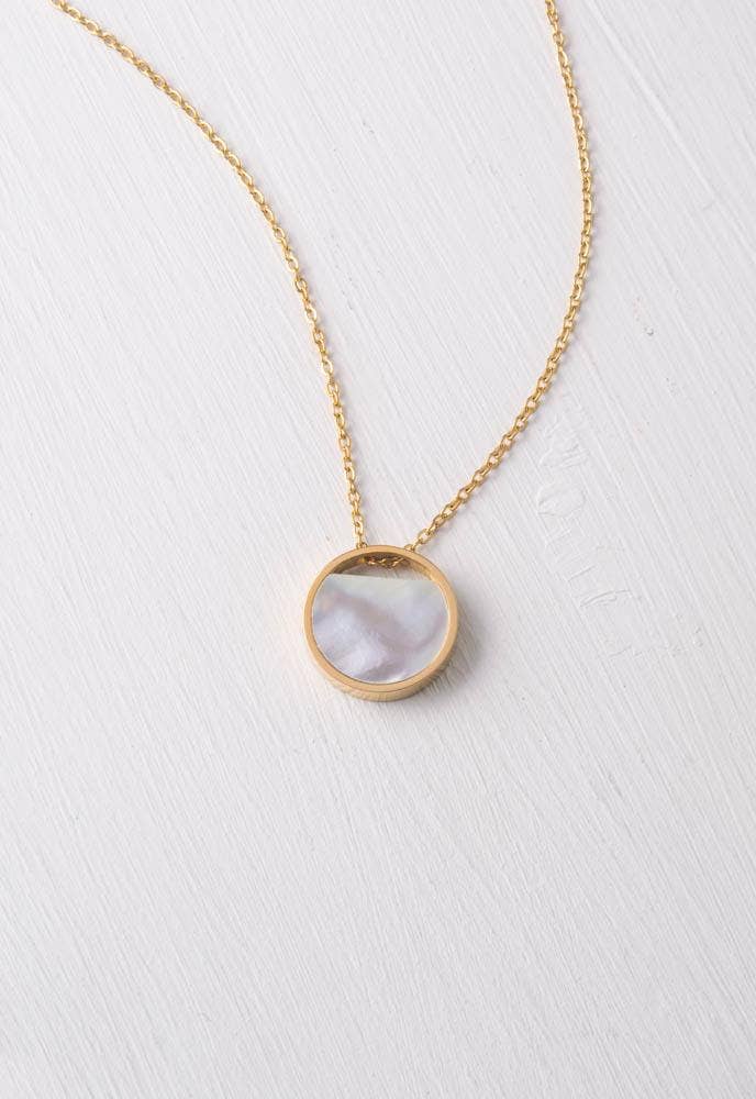 Rose & Lee Co Iris Mother - of - Pearl Necklace Jewelry