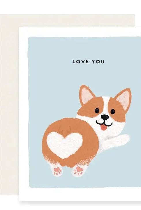 Rose & Lee Co Corgi Love You Card Stationery
