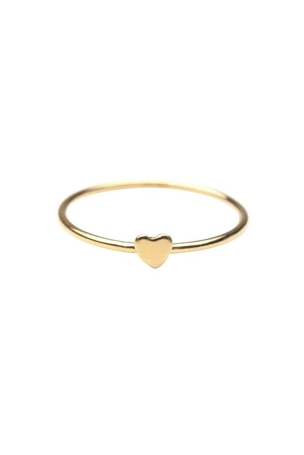Rose & Lee Co Gold Heart Stacker Ring Rings