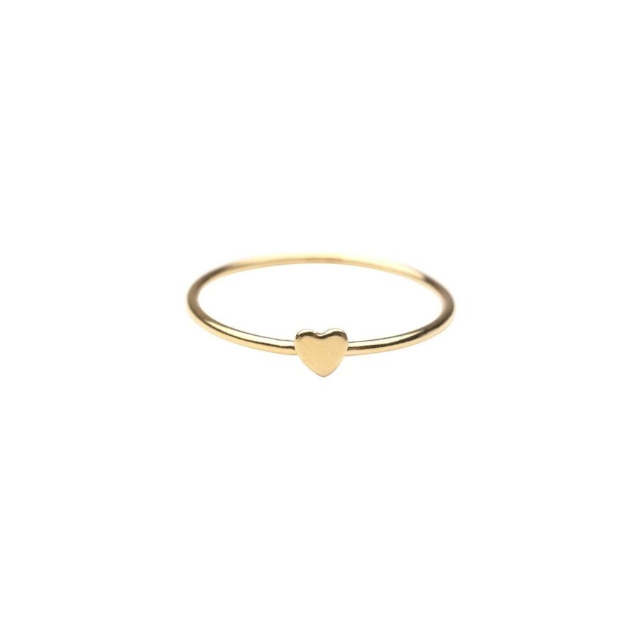 Rose & Lee Co Gold Heart Stacker Ring Rings