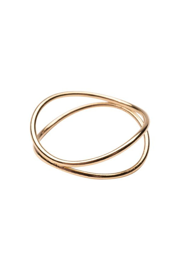 Rose & Lee Co Gold Double Ring Rings