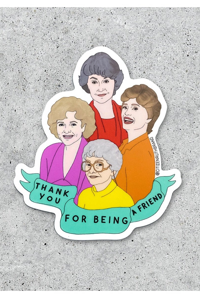 Rose & Lee Co Golden Girls Bold Color Sticker Stationery