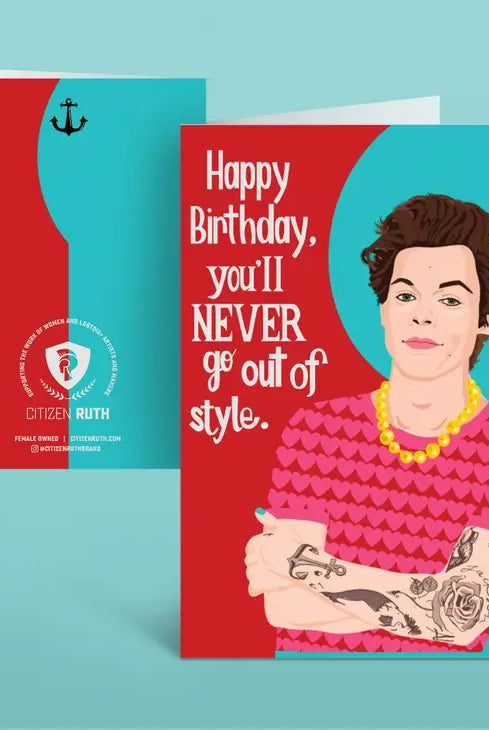 Rose & Lee Co Harry Styles Birthday Card Stationery