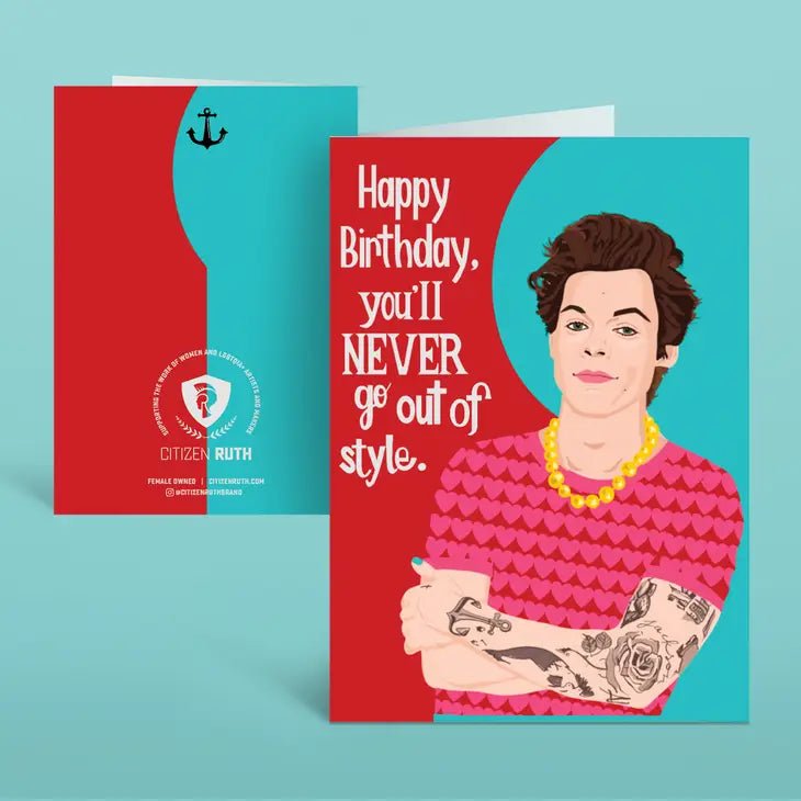 Rose & Lee Co Harry Styles Birthday Card Stationery