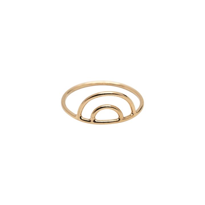 Rose & Lee Co Gold Rainbow Ring Rings