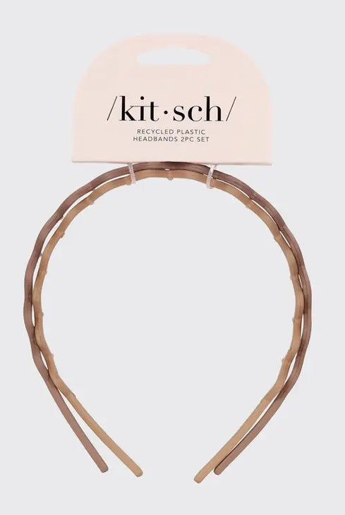 Rose & Lee Co Zig Zag Headband 2pc, Neutral Hair