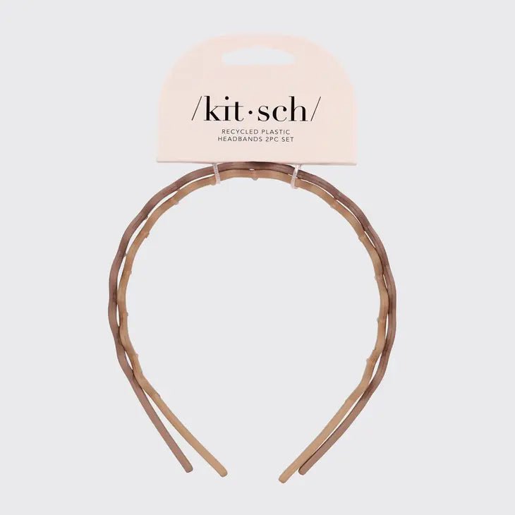 Rose & Lee Co Zig Zag Headband 2pc, Neutral Hair