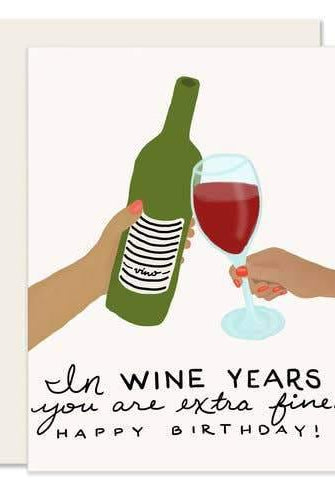 Rose & Lee Co Wine Years Card Stationery