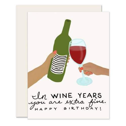Rose & Lee Co Wine Years Card Stationery