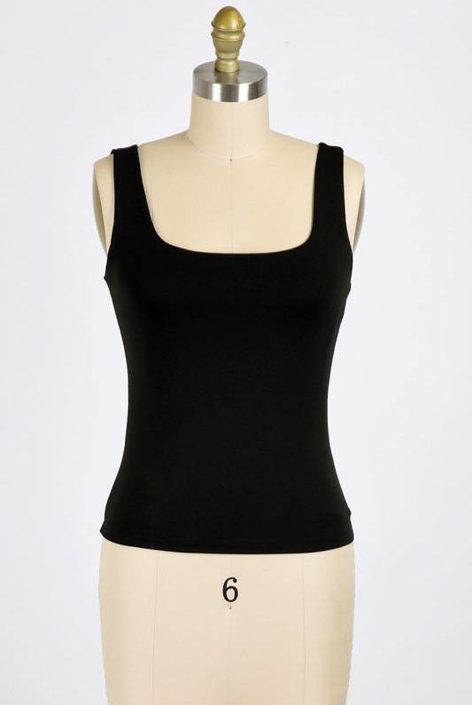 Rose & Lee Co Layer Tank, Black Tanks