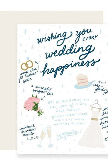 Rose & Lee Co Every Wedding Happiness Card Stationery
