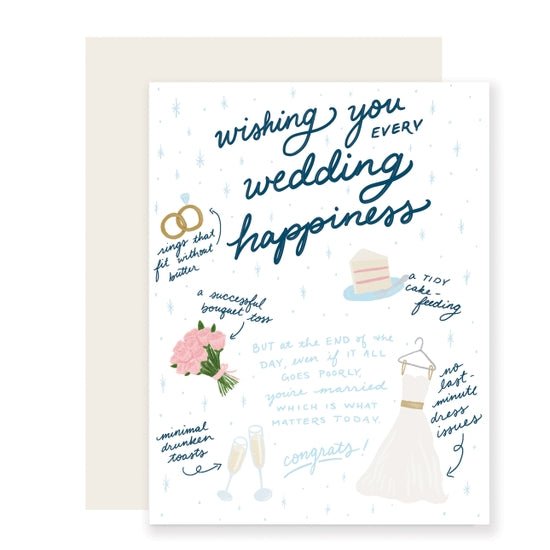 Rose & Lee Co Every Wedding Happiness Card Stationery