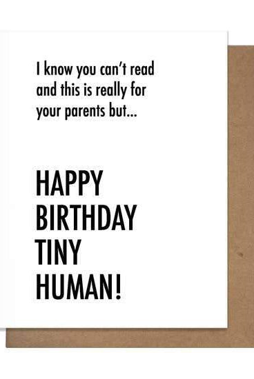 Rose & Lee Co Tiny Human Birthday Card Stationery