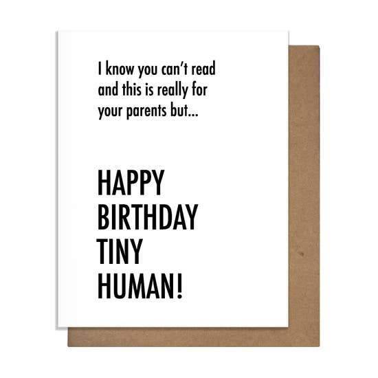 Tiny Human Birthday Card - Rose & Lee Co