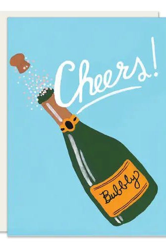Rose & Lee Co Champagne Cheers Birthday Card Stationery
