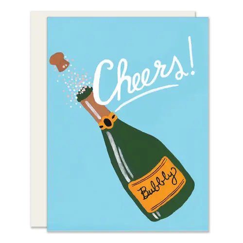 Rose & Lee Co Champagne Cheers Birthday Card Stationery