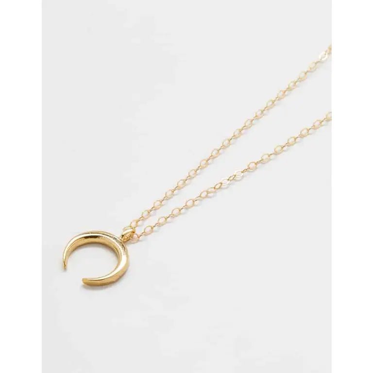Rose & Lee Co Gold Crescent Moon Necklace Necklaces