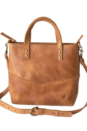 Elevate mini camel crossbody bag ethical Raleigh boutique