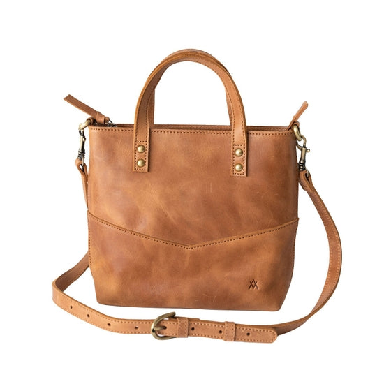 Elevate mini camel crossbody bag ethical Raleigh boutique