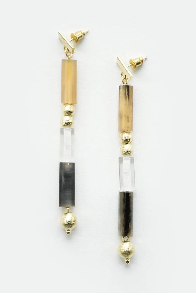 Rose & Lee Co Josephine Earrings, Gold unknown