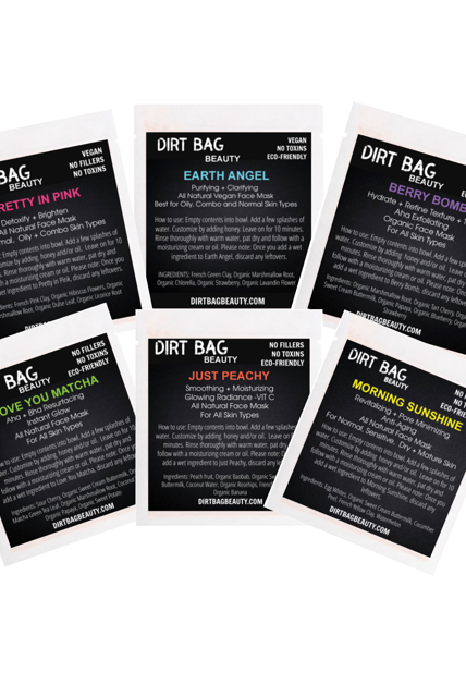 Dirt Bag Single Use Masks, Berry Bomb - Rose & Lee Co